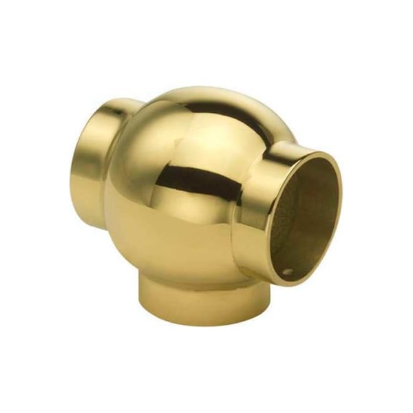 Lavi Industries Lavi Industries, Ball Tee, for 1.5" Tubing, Polished Brass 00-704/1H - main